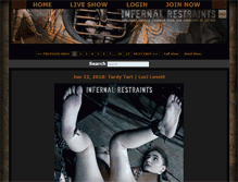 Tablet Screenshot of infernalrestraints.us